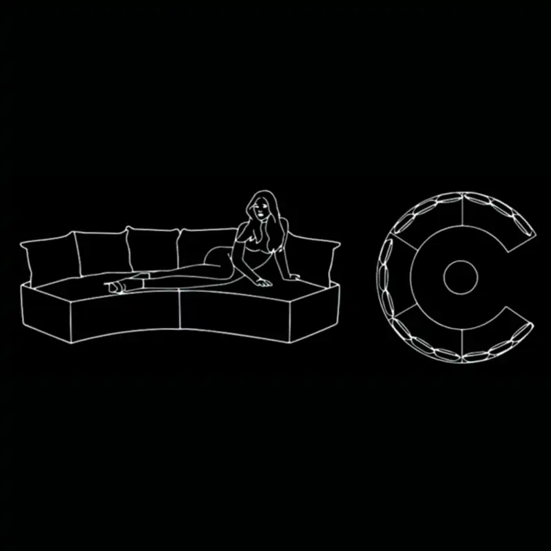 Dessin technique — Banquette Mirano Royale