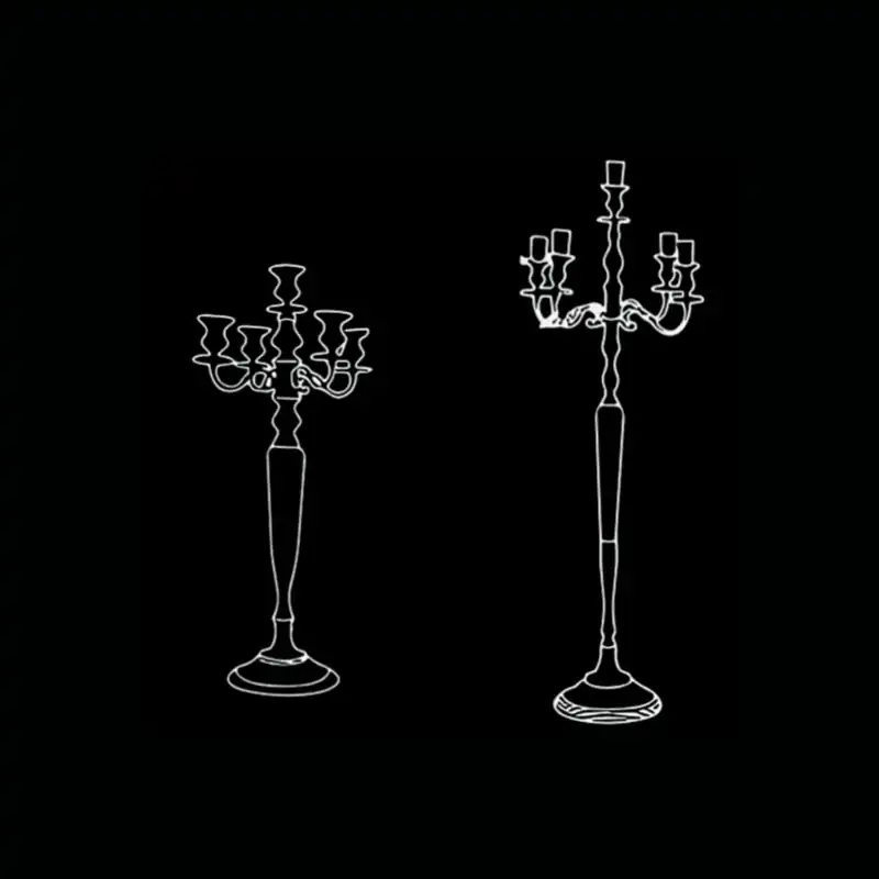 Dessin technique — Chandelier bronze