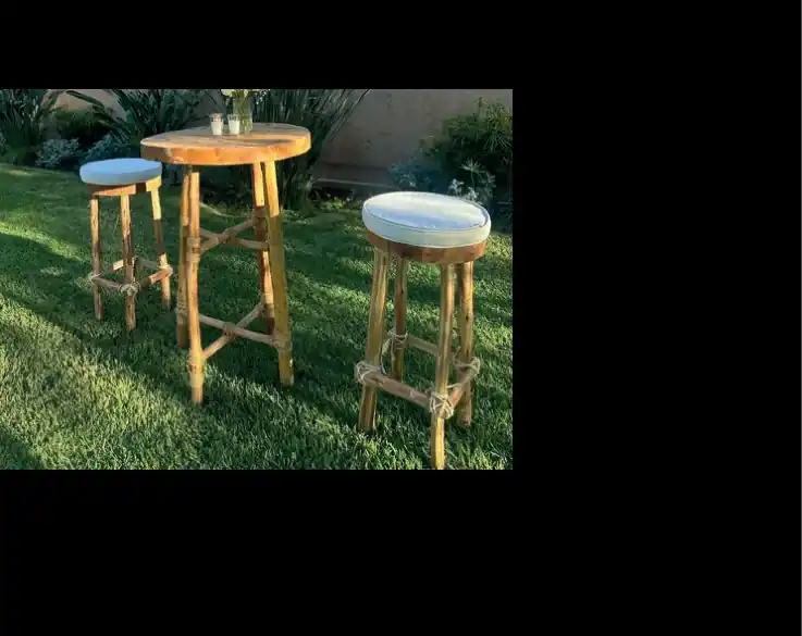 Tabouret Inwood en situation pour un événement à Marrakech
