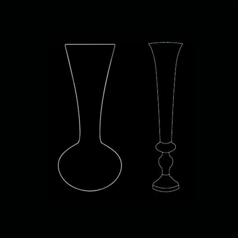 Dessin technique — Vase géant blanc