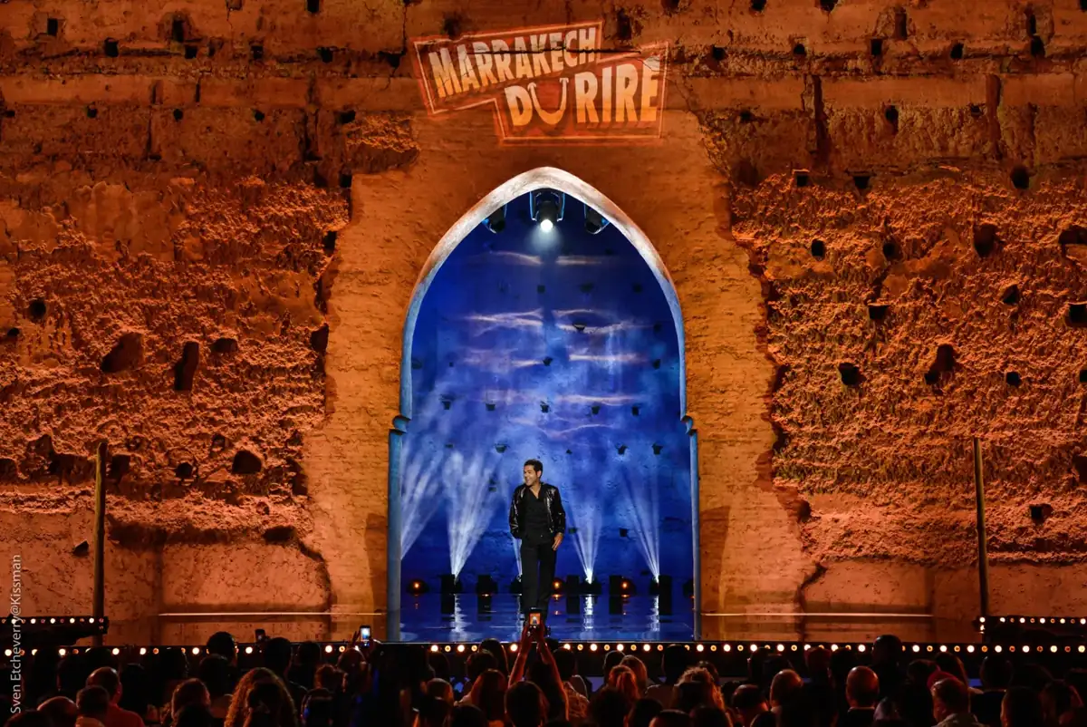 Marrakech du Rire — Partenariat événementiel · 2016–2019 · 3 éditions · env. 1 000 clients/an