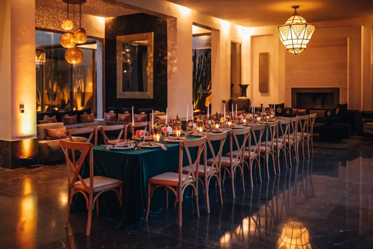 Dîner privé aux chandelles à Marrakech